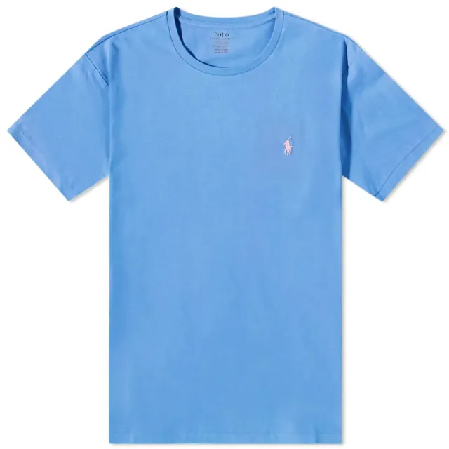 Polo Ralph Lauren Icon Logo T-Shirt In Mid Blue | 710671438288 | FOOTY.COM