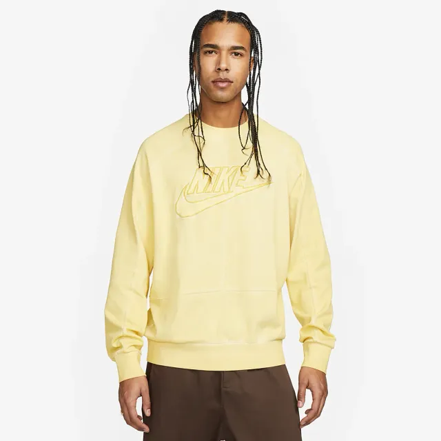 Nike Crew Sweater Mens - Yellow | DM5628-700 | FOOTY.COM