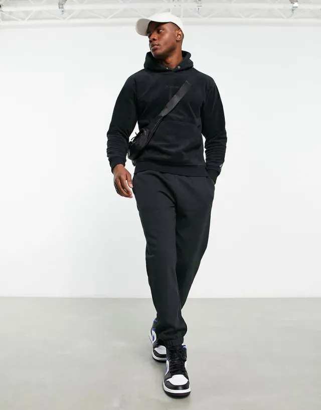 Nike Jordan Jordan Essentials Plush Fleece Hoodie With Embossed Logo In