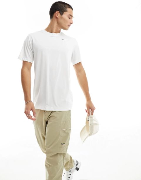 Nike Training Dri-Fit T-Shirt In White | DX0989-100 | FOOTY.COM