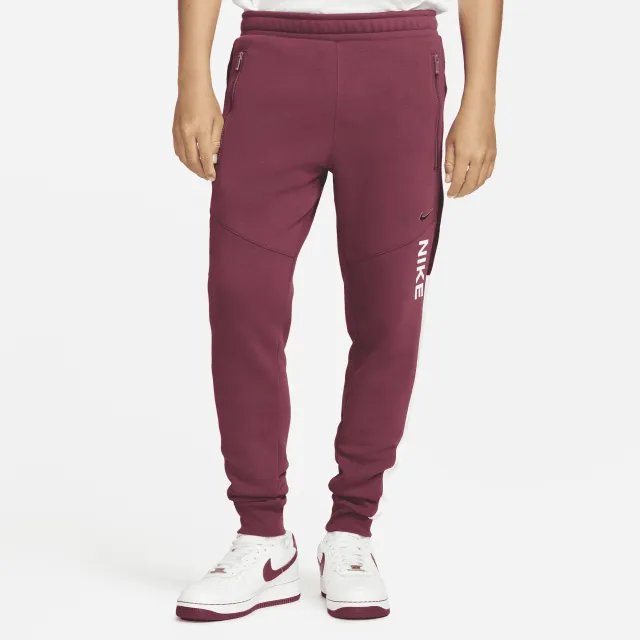 Nike Sportswear Hybrid Men's Fleece Joggers - Red | DV2330-638 | FOOTY.COM