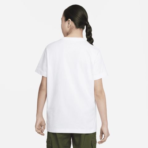 Nike Older Girls Futura Boyfriend T-shirt, White/Black | FD0928-100 ...