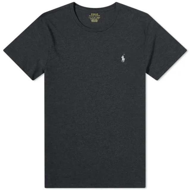 Polo Ralph Lauren Icon Logo T-Shirt Custom Fit In Black Marl ...