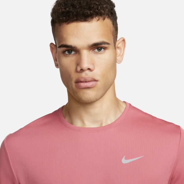 Nike Miler Men's Dri-FIT UV Short-Sleeve Running Top - Red | DV9315-655 ...